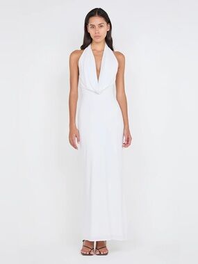 Bec + Bridge Nessie Cowl Neck Maxi Dress in White